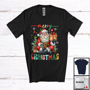 MacnyStore - Merry Christmas; Amazing X-mas Lights Santa Lover; Snowing Around Matching Family Group T-Shirt