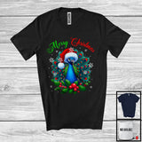 MacnyStore - Merry Christmas; Amazing X-mas Santa Peacock Bird Lover; Snowing Around Family Group T-Shirt