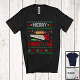 MacnyStore - Merry Christmas; Amazing X mas Sweater Santa Carpenter Lover; Snowing Family Careers T-Shirt