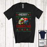 MacnyStore - Merry Christmas; Amazing X mas Sweater Santa Librarian Lover; Snowing Family Careers T-Shirt