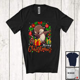 MacnyStore - Merry Christmas; Awesome X-mas Otter Sea Animal Lover; Snowing Matching Family Group T-Shirt