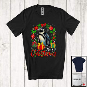 MacnyStore - Merry Christmas; Awesome X-mas Penguin Sea Animal Lover; Snowing Matching Family Group T-Shirt