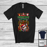 MacnyStore - Merry Christmas; Cheerful X-mas Socks Fireplace Santa Guinea Pig Lover; Snow Family Group T-Shirt