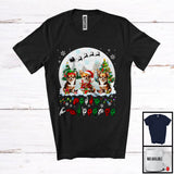 MacnyStore - Merry Christmas; Fantastic Christmas Moon Three Chihuahuas Owner; ASL Sign Language Moon T-Shirt