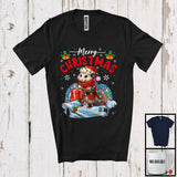 MacnyStore - Merry Christmas; Fantastic X-mas Lights Santa Opossum Snowing Around; Wild Animal Lover T-Shirt