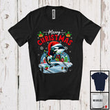 MacnyStore - Merry Christmas; Fantastic X-mas Lights Santa Orca Snowing Around; Wild Animal Lover T-Shirt