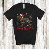 MacnyStore - Merry Christmas; Fantastic X-mas Santa Chihuahua Shape Plaid Paws; Pajamas Family Group T-Shirt