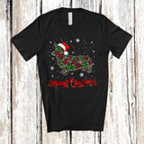 MacnyStore - Merry Christmas; Fantastic X-mas Santa Corgi Shape Plaid Paws; Pajamas Family Group T-Shirt