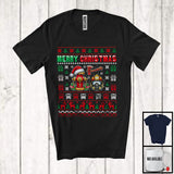 MacnyStore - Merry Christmas; Joyful X-mas Christmas Sweater Santa Firefighter Equipments; Family Group T-Shirt