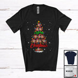 MacnyStore - Merry Christmas; Joyful X-mas Lights Tree Beaver Snowing Around; Wild Animal Lover T-Shirt