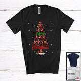 MacnyStore - Merry Christmas; Joyful X-mas Lights Tree Cardinal Bird Snowing Around; Animal Lover T-Shirt