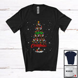 MacnyStore - Merry Christmas; Joyful X-mas Lights Tree Eagle Bird Snowing Around; Animal Lover T-Shirt