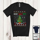 MacnyStore - Merry Christmath; Humorous Christmas Tree Math Teacher Students; Sweater Family Group T-Shirt