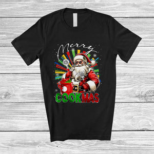 MacnyStore - Merry Cookmas; Amazing Christmas Santa Chef Cooking Lover; X-mas Family Group T-Shirt