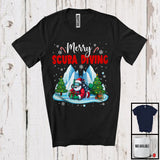 MacnyStore - Merry Scuba Diving; Wonderful Christmas Winter Santa Go Scuba Diving; Outside Activities T-Shirt