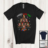 MacnyStore - Merry Walmas; Adorable Christmas Lights Tree Walrus; Snowing Around Sea Animal Lover T-Shirt