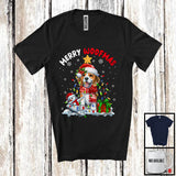 MacnyStore - Merry Woofmas; Awesome X-mas Lights Christmas Santa Beagle Lover; Snowman T-Shirt