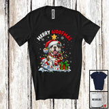 MacnyStore - Merry Woofmas; Awesome X-mas Lights Christmas Santa Bulldog Lover; Snowman T-Shirt