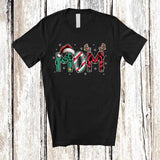 MacnyStore - Mom; Amusing Mother's Day Christmas Santa Cat Reindeer; X-mas Family Group T-Shirt