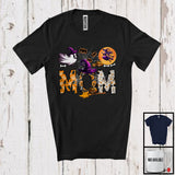 MacnyStore - Mom, Creepy Halloween Costume Witch Boo Ghost Lover, Pumpkin Matching Family Group T-Shirt