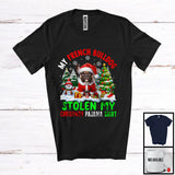 MacnyStore - My French Bulldog Stolen My Christmas Pajama Shirt; Amazing X-mas Tree Snowing; Family T-Shirt