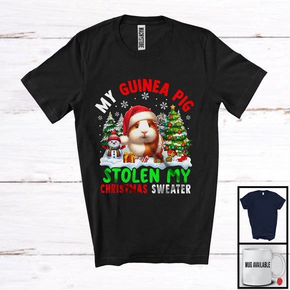 MacnyStore - My Guinea Pig Stolen My Christmas Sweater; Merry X-mas Tree Snowing; Santa Animal T-Shirt