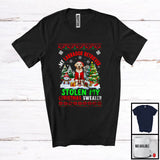 MacnyStore - My Labrador Retriever Stolen My Christmas Sweater; Lovely Santa Animal X-mas Tree Snowing T-Shirt