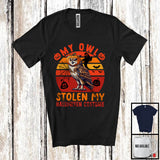 MacnyStore - My Owl Stolen My Halloween Costume; Awesome Halloween Carved Pumpkin Face; Bird Lover T-Shirt