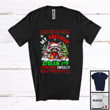 MacnyStore - My Raccoon Stolen My Christmas Sweater; Lovely Santa Animal With X-mas Tree Snowing T-Shirt