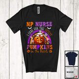 MacnyStore - NP Nurse Care For The Cutest Pumpkins In The Patch; Happy Halloween Pumpkin Rainbow T-Shirt