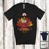 MacnyStore - NP Thanksgiving Crew; Lovely Thanksgiving Turkey Tail Autumn; Nurse Nursing Lover T-Shirt