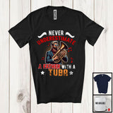 MacnyStore - Never Underestimate A Father With A Tuba, Amazing Father's Day Musical Instruments Player T-Shirt