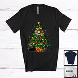 MacnyStore - Norwegian Forest Cat Christmas Tree Cosplay; Merry X-mas Norwegian Forest Cat Owner; Family T-Shirt