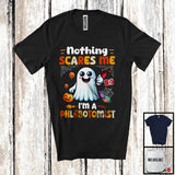 MacnyStore - Nothing Scares Me I'm A Phlebotomist; Adorable Halloween Costume Boo Ghost; Family Group T-Shirt