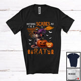 MacnyStore - Nothing Scares Me I'm A Rat, Lovely Halloween Rat Witch, Matching Wild Animal Lover T-Shirt