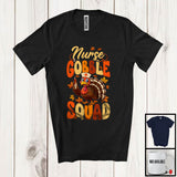 MacnyStore - Nurse Gobble Squad; Wonderful Thanksgiving Turkey Sunglasses Fall Leaf; Careers Jobs T-Shirt