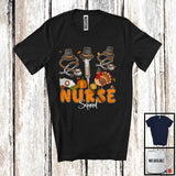 MacnyStore - Nurse Squad, Lovely Thanksgiving Nurse Tools Plaid Leopard Turkey, Family Group T-Shirt