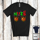 MacnyStore - Nuts; Adorable Christmas Ornaments Reindeer Nut And Chest; Snowing Couple Family Group T-Shirt