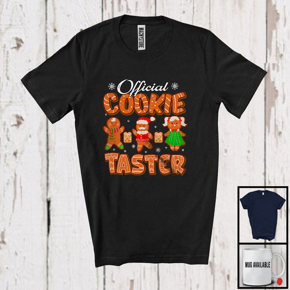 MacnyStore - Official Cookie Taster; Adorable Christmas Three Gingerbreads Family Friends; X-mas Group T-Shirt