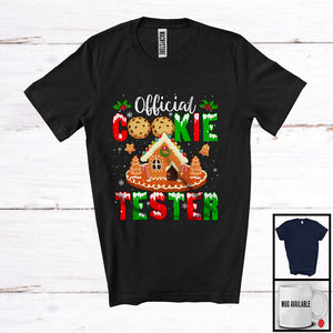 MacnyStore - Official Cookie Tester; Joyful Christmas Tree Cookies House Snow Around; X-mas Baking Baker T-Shirt