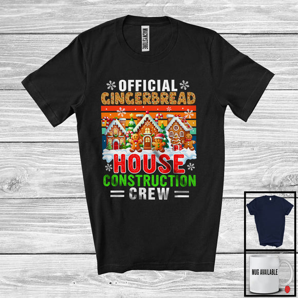 MacnyStore - Official Gingerbread House Construction Crew; Joyful Christmas House; Baker Vintage Retro T-Shirt