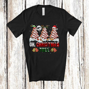 MacnyStore - Oh Christmas Tree; Awesome X-mas Tree Plaid Cakes; Baker Baking Matching Family Group T-Shirt