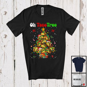 MacnyStore - Oh TacoTree; Fantastic Christmas Lights Tree Taco Lover; Matching X-mas Family Group T-Shirt