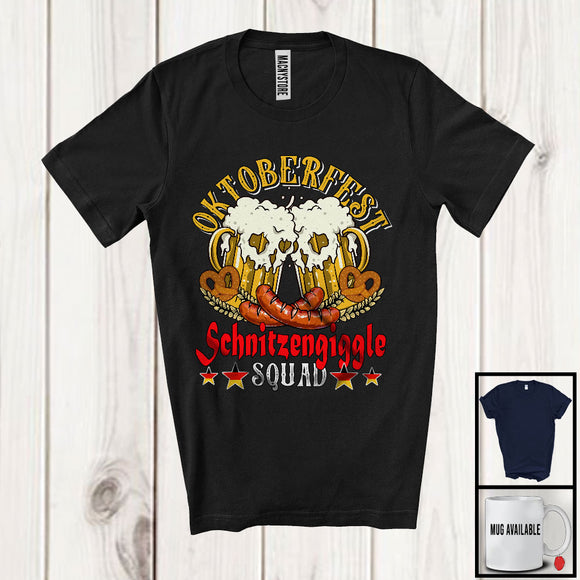 MacnyStore - Oktoberfest Schnitzengiggle Squad; Joyful Germany Oktoberfest Festival 2024; Drinking Group T-Shirt