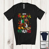 MacnyStore - One Thankful Italian; Cheerful Thanksgiving Turkey Proud Italia Flag; Autumn Pumpkin Pie T-Shirt