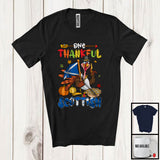 MacnyStore - One Thankful Scottish; Cheerful Thanksgiving Turkey Proud Scotland Flag; Autumn Pumpkin Pie T-Shirt