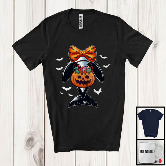 MacnyStore - Orca Costume Cosplay With Bow Tie, Lovely Halloween Wild Animal Lover, Matching Group T-Shirt