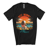 MacnyStore -  Personalize Custom Name Best Mommy, Awesome Mother's Day Sunset, Mommy Son Family T-Shirt