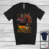 MacnyStore - Personalized Uncle; Awesome Thanksgiving Plaid Pumpkin Turkey; Custom Name Family Group T-Shirt