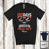 MacnyStore - Personalized 00 Days Without An Uncle Joke, Humorous Father's Day Sunglasses, Custom Name Family T-Shirt